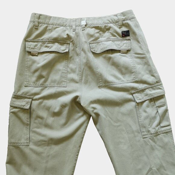 VTG 90s Y2K Quiksilver Baggy Cargo Pants Carpenter Rave Cyber Grunge Skate 34x30 - Picture 7 of 16